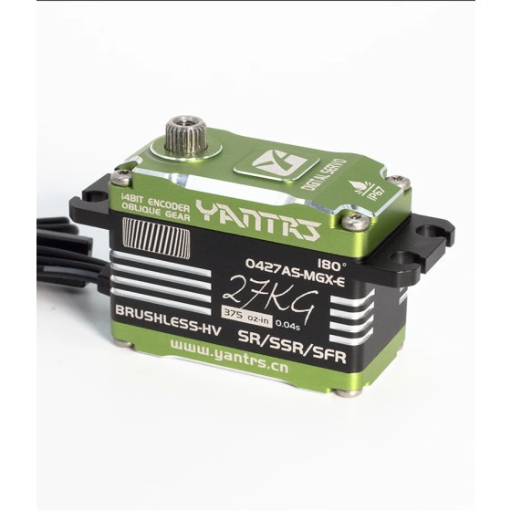 YANTRS Short Body Brushless Waterproof Servo 27KG 8.4v Digital Magnetic Sensing RC Steering Gear for Helicopters Fixed Wing